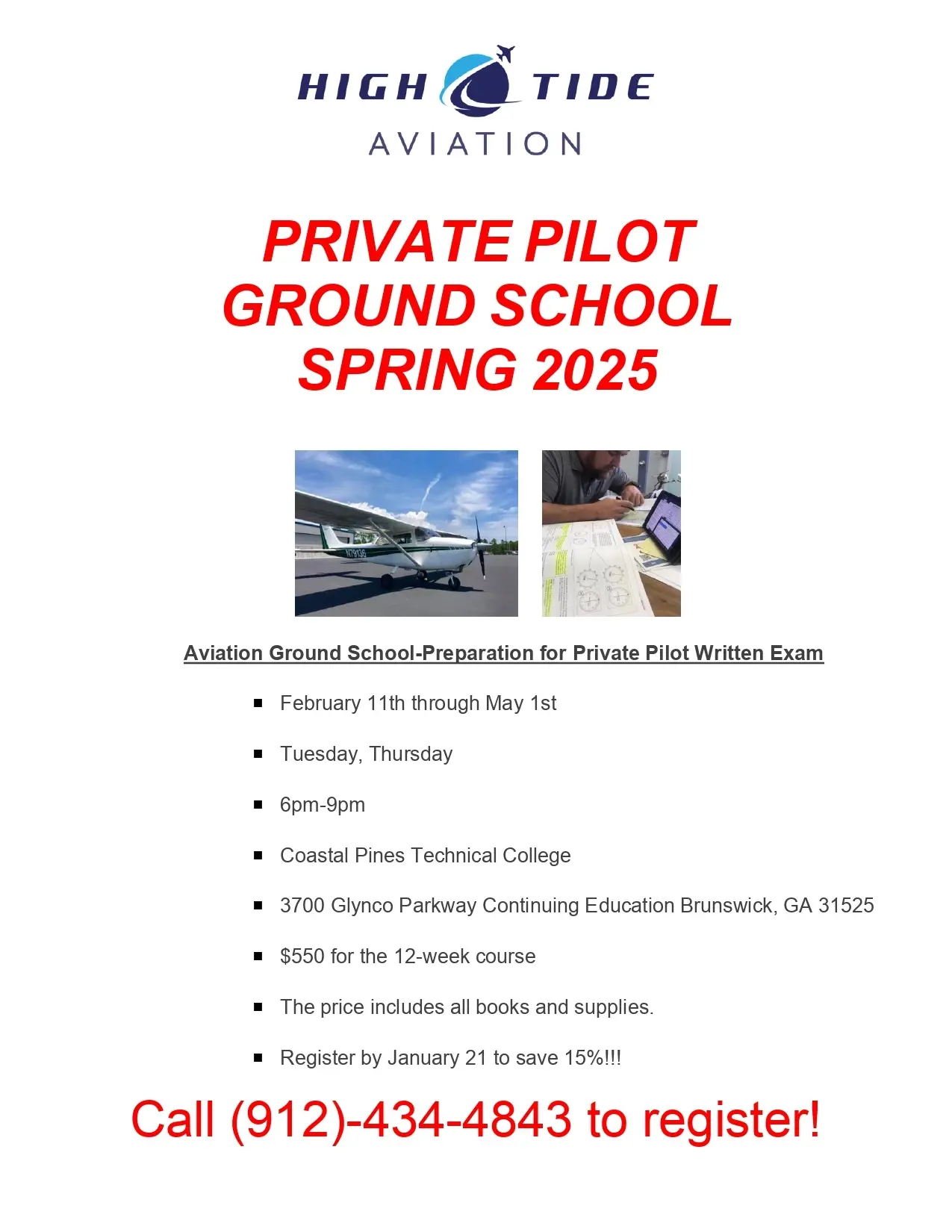 Ground School training starting soon