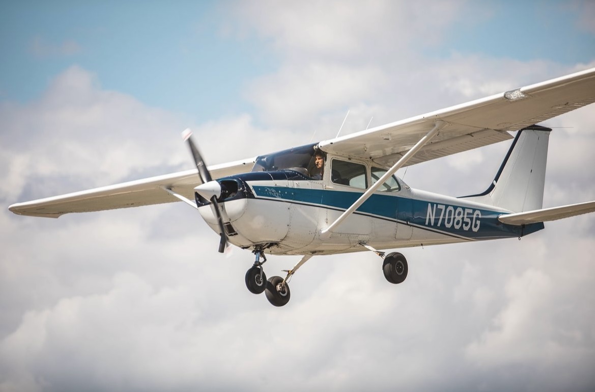 High Tide Aviation Cessna flying over Southport, North Carolina